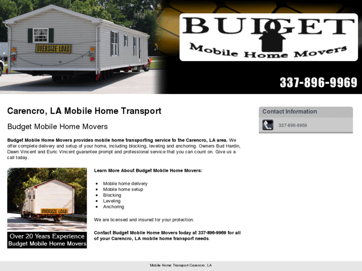 www.budgetmobilehomemovers.com