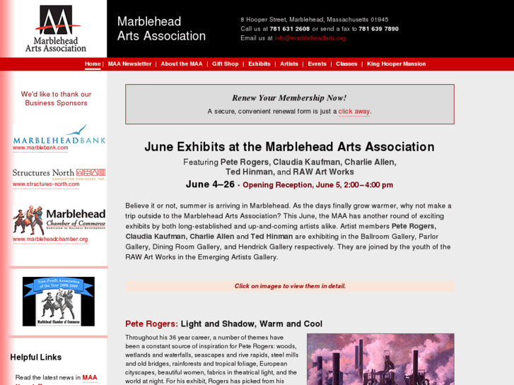 www.marbleheadarts.org