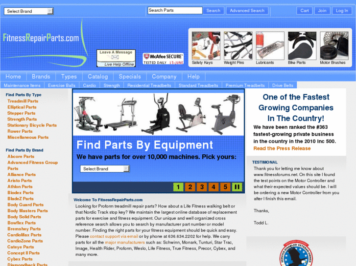 www.fitnessrepairpart.com