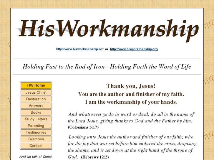 www.hisworkmanship.net