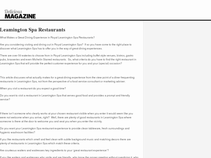 www.leamingtonsparestaurants.com