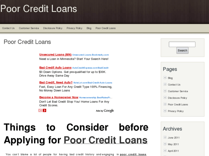 www.poorcreditloanstoday.com