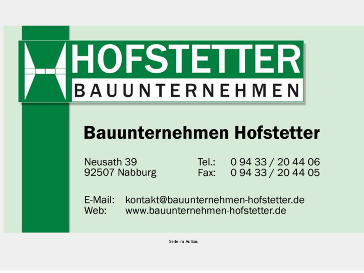 www.bauunternehmen-hofstetter.de