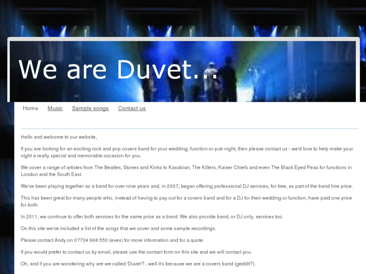 www.duvettheband.com