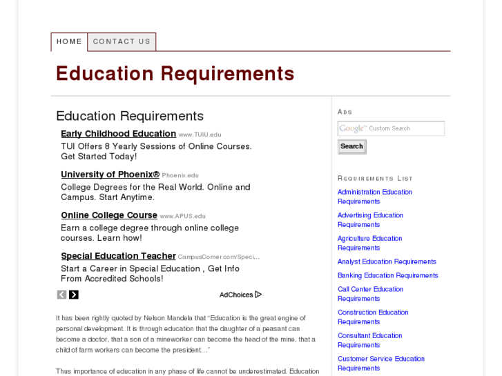 www.educationrequirements.org