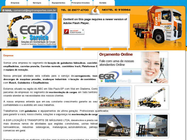 www.egrtransportes.com.br