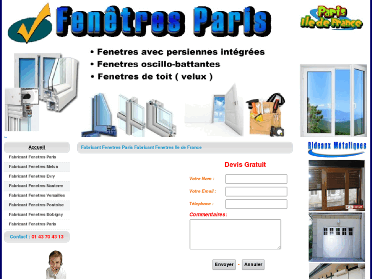 www.fabricantfenetresparis.com