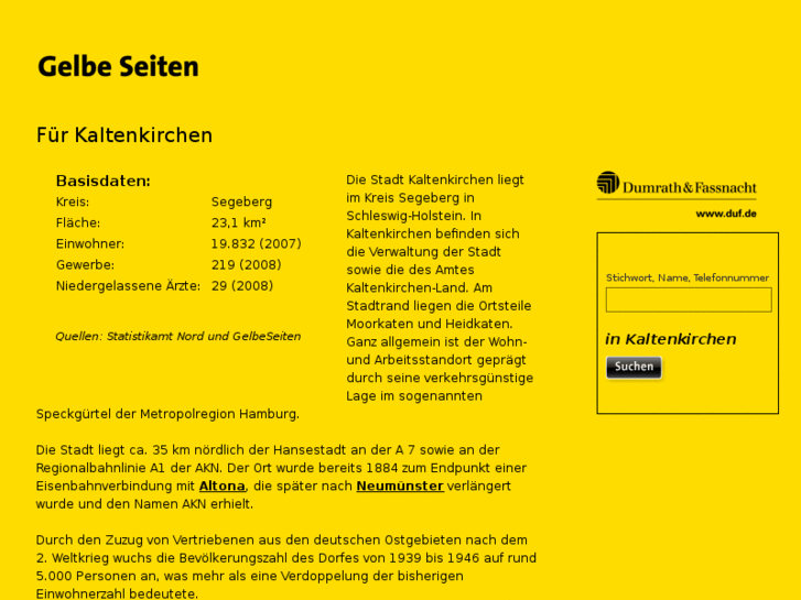 www.gelbe-seiten-kaltenkirchen.com