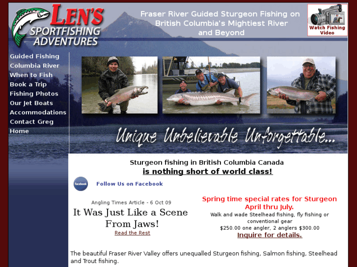 www.lenssportfishing-bc.com