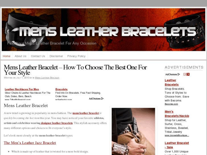 www.mensleatherbracelet.net