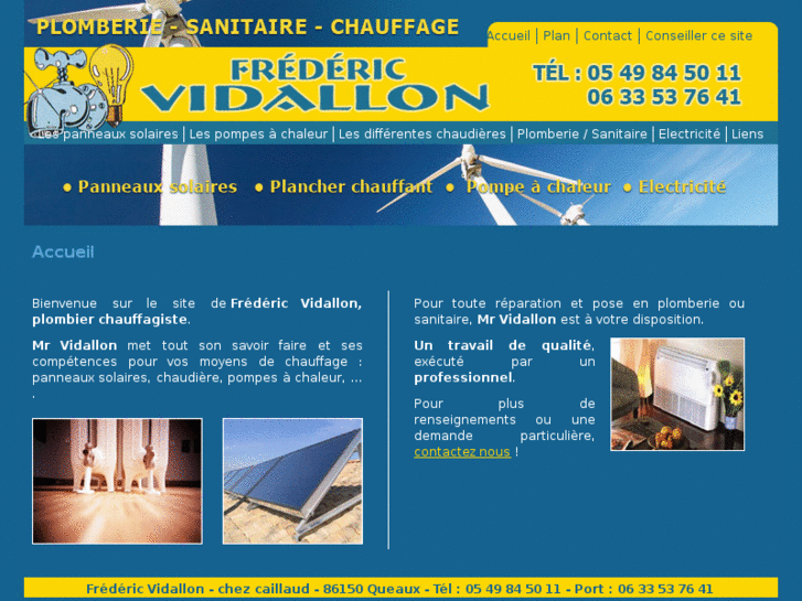 www.plomberie-chauffage-vidallon.com