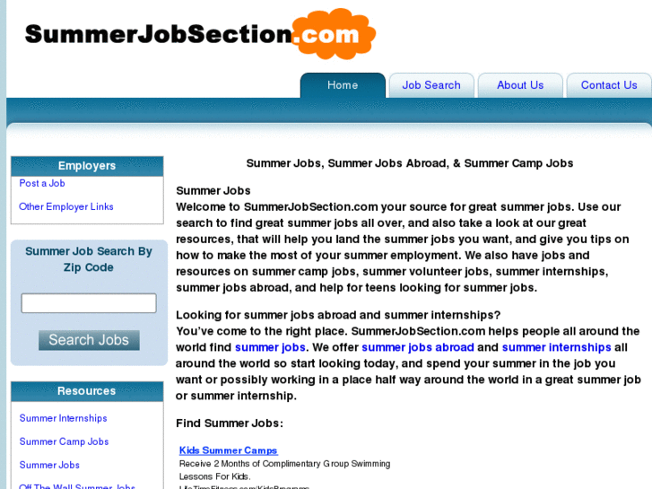 www.summerjobsection.com