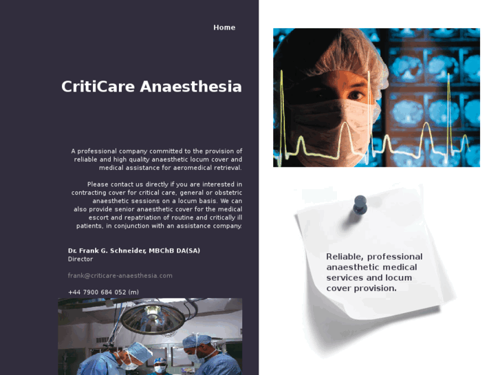 www.criticare-anaesthesia.com