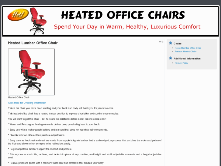 www.heatedofficechair.com