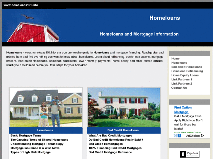 www.homeloans101.info