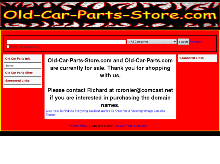 www.old-car-parts-store.com