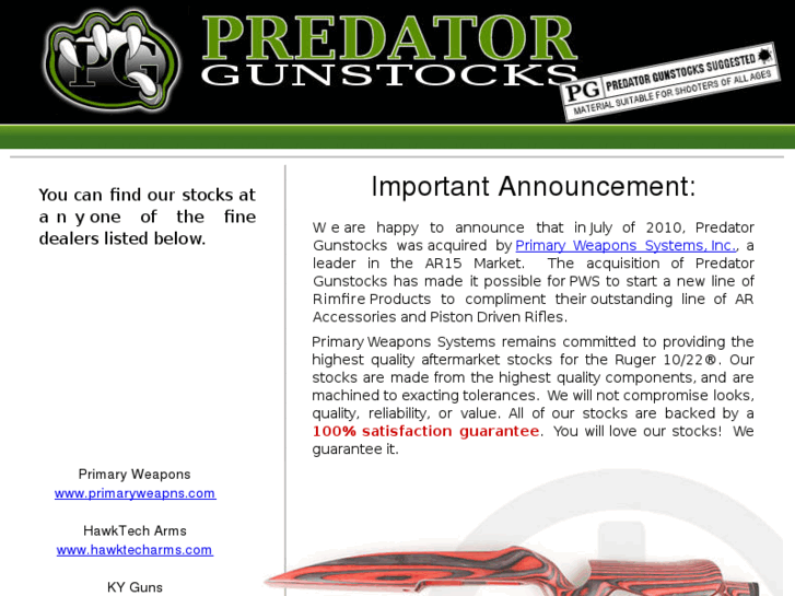 www.predatorgunstocks.com