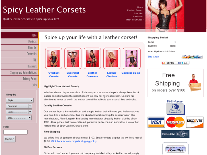 www.spicyleathercorsets.com