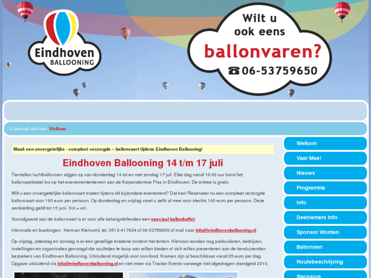 www.eindhovenballooning.nl