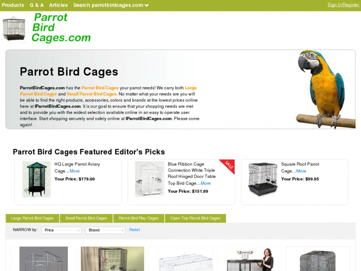 www.parrotbirdcages.com