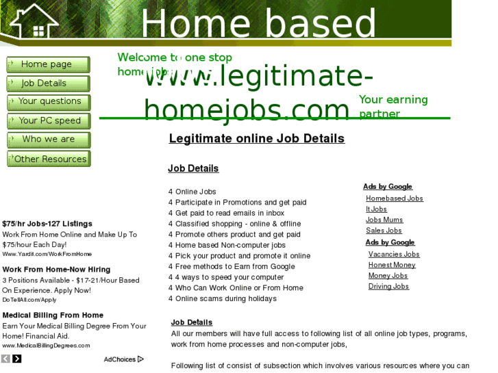 www.legitimate-homejobs.com