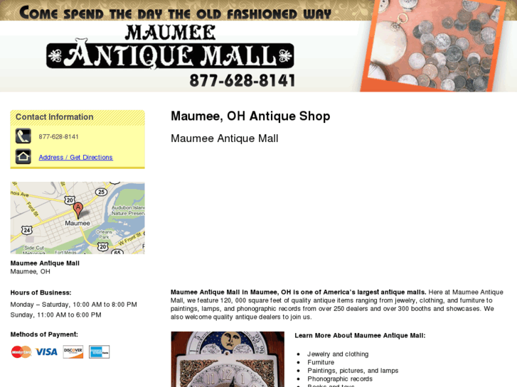 www.maumeeantiques.com