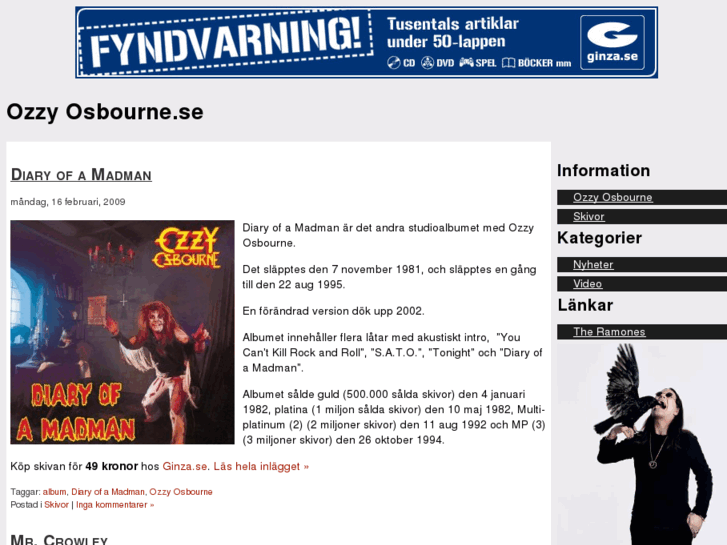 www.ozzyosbourne.se