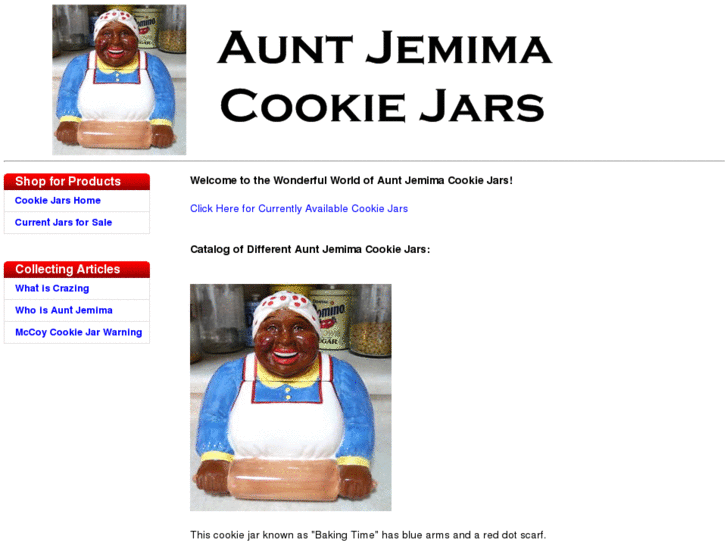 www.auntjemimacookiejars.com