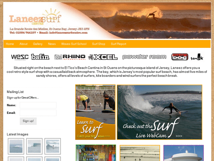 www.laneezsurfcentre.com