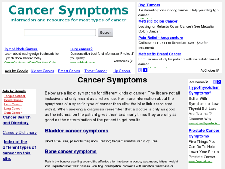 www.cancer-symptoms.org