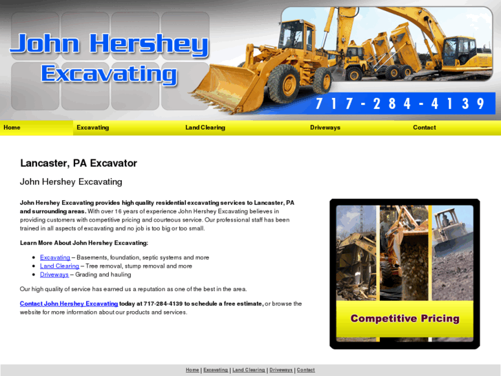 www.johnhersheyexcavating.com