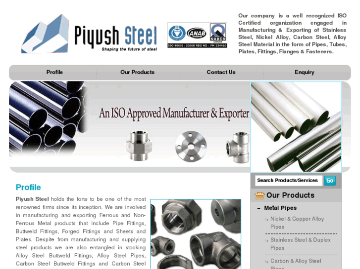 www.piyushsteels.com