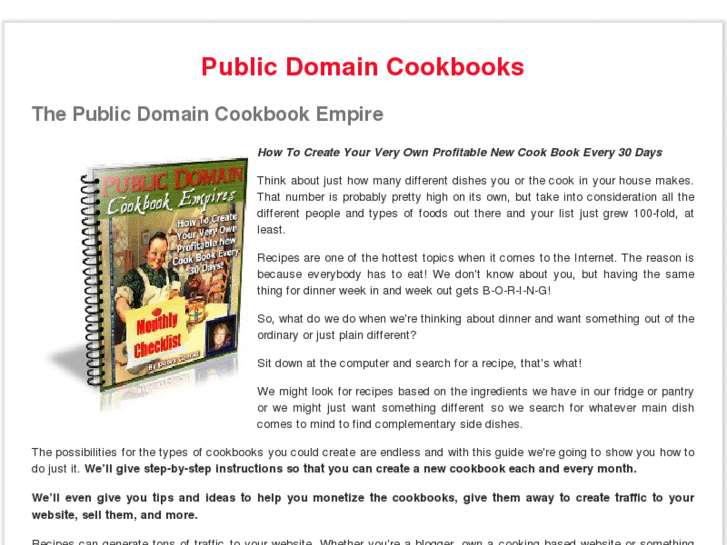 www.publicdomaincookbooks.com