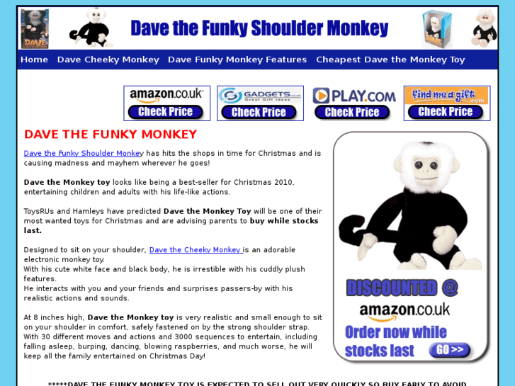 www.davethefunkymonkeytoy.net