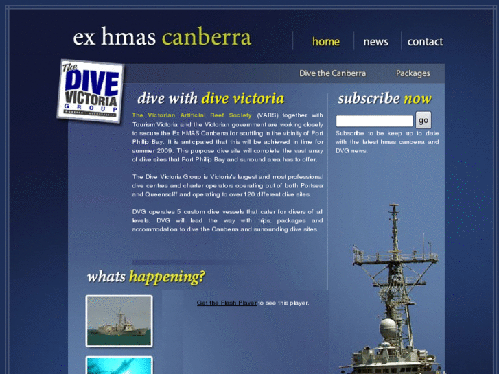 www.divethecanberra.com