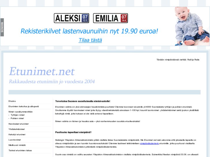 www.etunimet.net