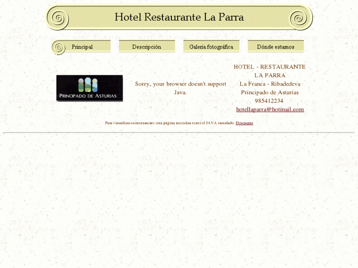 www.hotelrestaurantelaparra.com