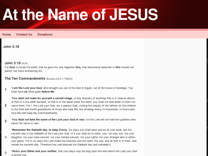 www.atthenameofjesus.org