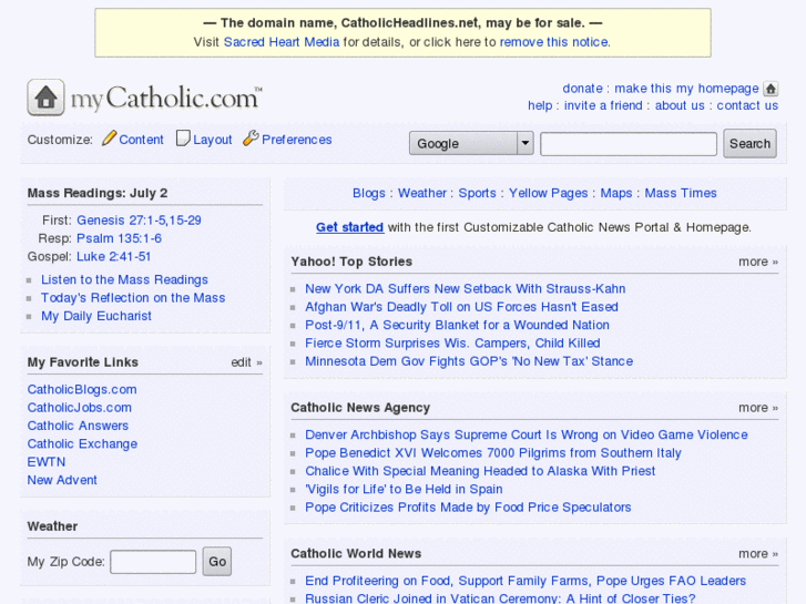 www.catholicheadlines.net