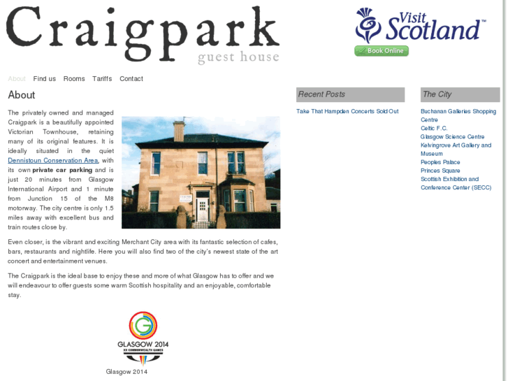 www.craigparkguesthouse.com