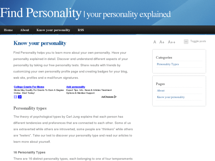 www.findpersonality.com