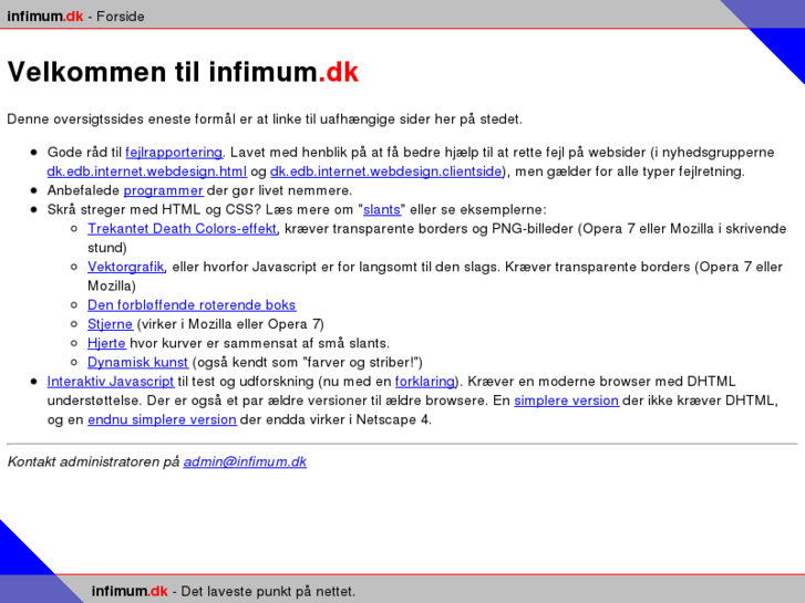 www.infimum.dk