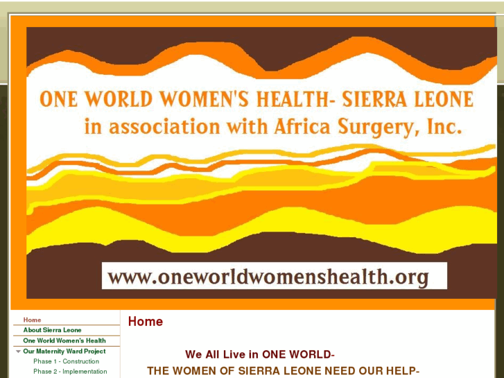 www.oneworldwomenshealth.org