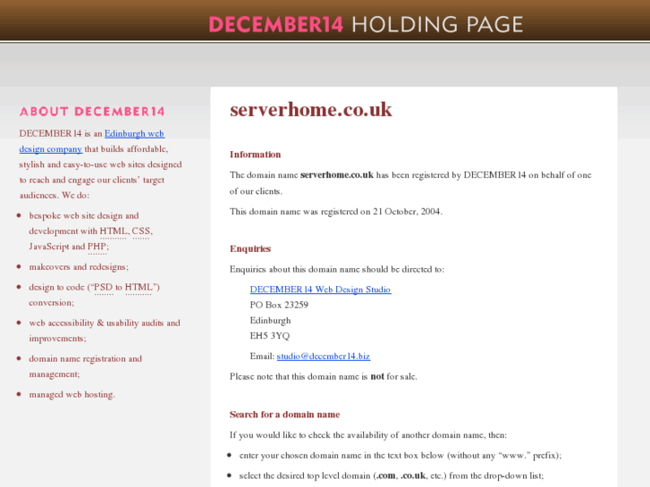 www.serverhome.co.uk