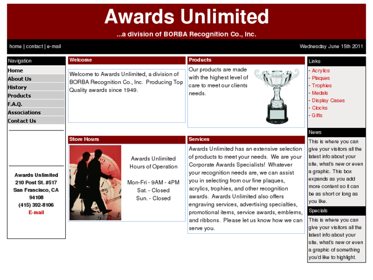 www.sfawardsunlimited.com