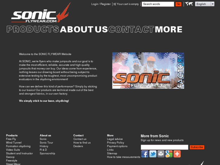 www.sonicflywear.com