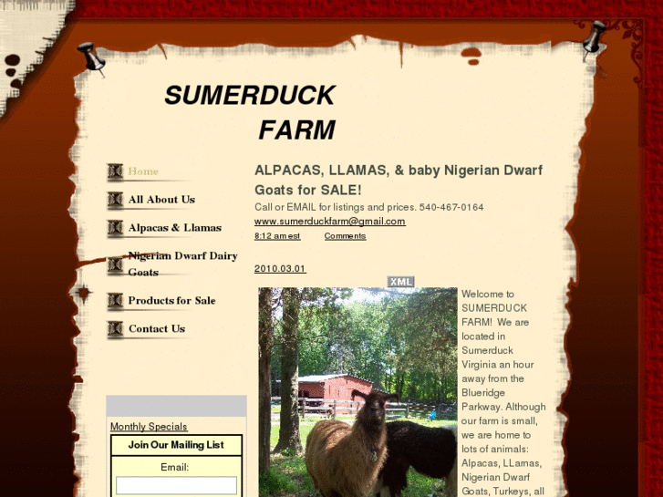 www.sumerduckfarmalpacas.com