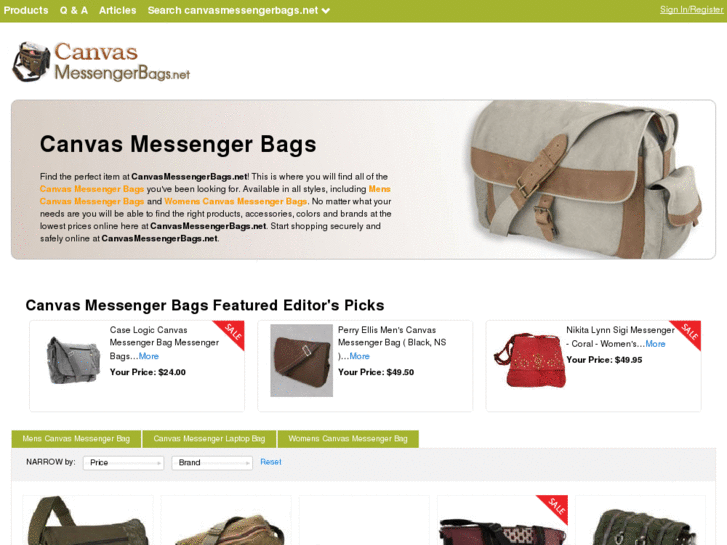 www.canvasmessengerbags.net