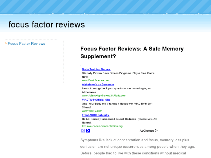 www.focus-factor-reviews.com