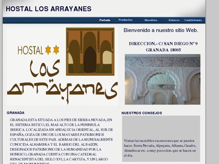 www.hostallosarrayanes.com